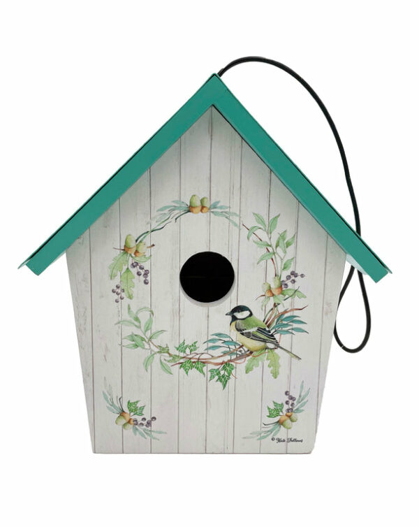 Bird with Wreath Birdhouse ( 4 items per case ) – Backyard Glory